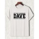 thumbnail image 3 of 1pc Men'S Casual Crew Neck T-Shirt, "I'm That Legendary Dave" Print, Knit Fabric with Slight Stretch, Regular Fit, Summer Fashion Top for Adults, 3 of 8