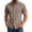 Khaki, variant on Stamzod Mens Shirts Casual Solid Short Sleeve Button Up Shirt Men Business Work Dress Shirts S-5Xl Dark Blue L