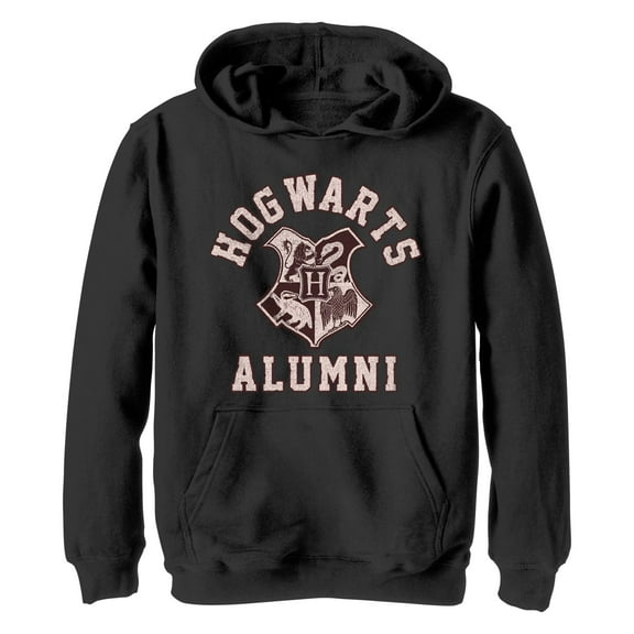 Boy's Harry Potter Hogwarts Alumni Crest  Pull Over Hoodie