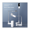 thumbnail image 2 of Mobile Phone Live Broadcast Bracket with Fill Light Mobile Phone Recording Camera Bracket Multi-Function Bracket White, 2 of 7