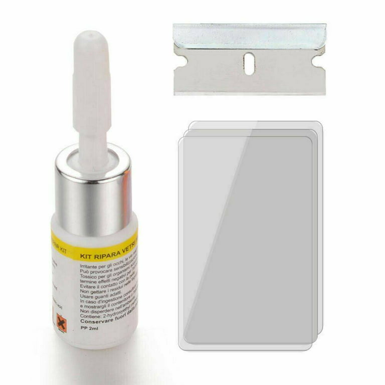  2021 New Glass Repair Fluid Kit, Car Windshield Crack Repair  Resin Kit, Easy to Use Automotive Glass Nano Repair Fluid Glue Repair Kit  (1pcs) : Automotive