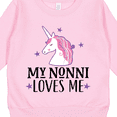 thumbnail image 3 of Inktastic My Nonni Loves Me Girl Unicorn Toddler Sweatshirt, 3 of 4
