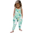 thumbnail image 2 of hengsof Easter Printed Romper for Girls Casual Loose Sleeveless Suspender Romper Fashionable Backless Pocket Overalls for Children 1-6 Years, 2 of 5