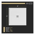 thumbnail image 6 of ANZZI Alcove Shower Base with Center Drain 36 in. x 36 in. Glossy White Marine Acrylic, 6 of 9