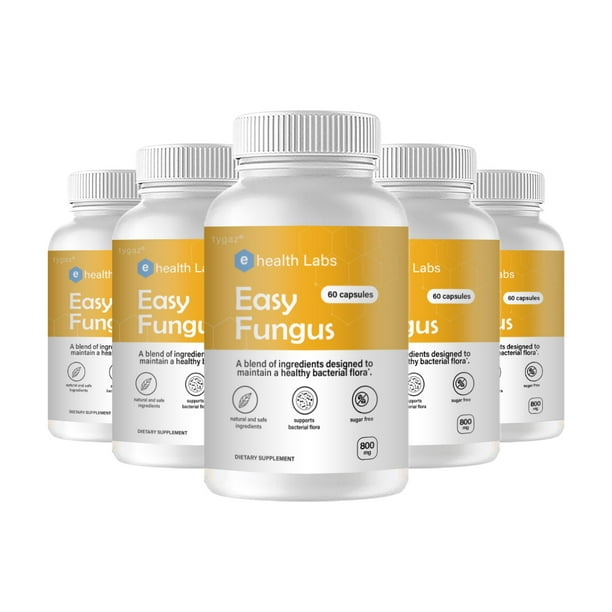 (5 Pack) Health Labs Health Labs Easy Fungus Bacterial Flora Capsules