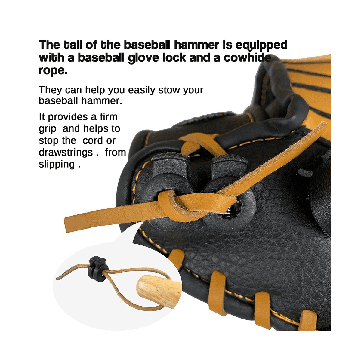 Maillet de baseball en bois pour gants de softball - Maillet de