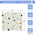 thumbnail image 2 of GZHJMY Abstract Pink Gold Triangles Wash Cloths 2 Pcs Small Cotton Wash Towels for Kitchen Bathroom, 2 of 5
