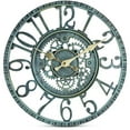 thumbnail image 1 of Vintage Wall Clock - Classic, Rustic-Style Indoor & Outdoor Decorative Watch For Garden, Home, Office, Living Room & Bedroom - Weatherproof Resin Material, Battery-Operated - 30X30X4CM, 1 of 6