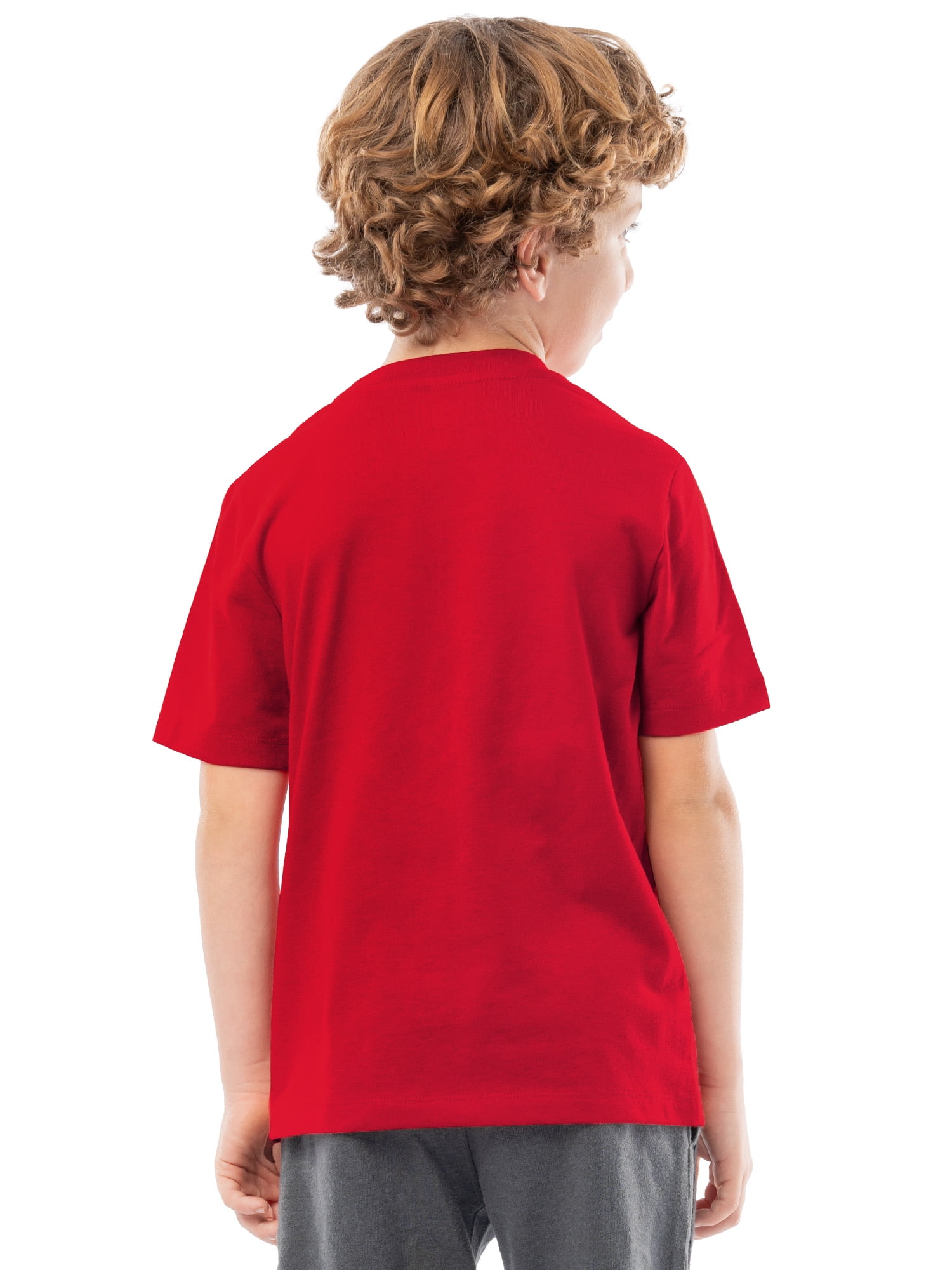 Athletic Works Boys Short Sleeve Graphic T-Shirt, Sizes 4-18 & Husky