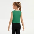 thumbnail image 6 of Xijirk Girls Ribbed Knit Cropped Tank Top Round Neck Sleeveless Casual Athletic Summer Tee,11-12 Years, 6 of 6