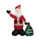 thumbnail image 3 of Decoración navideña inflable de Papá de 1,2 metros para exteriores con bolsa de regalo. Ideal para carnaval, jardín, césped o jardín delantero., 3 of 8
