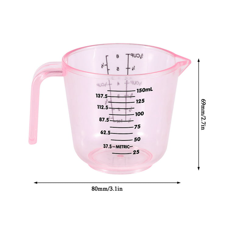 Worallymy Plastic Measuring Cups Multi Measurement Baking Cooking Tool Liquid Measure Jug Container, Size: 300 mL, Blue