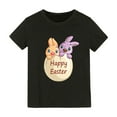 thumbnail image 1 of MZXELPRJD Chemises Filles Pâques 2025 Imprimé Lapin Dessin Animé T-Shirt Graphique Filles Manches Courtes Col Rond Décontracté, 1 of 6