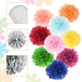 thumbnail image 3 of 20Pcs Pompones de Papel, Flores de Papel de 4 Pulgadas, Flores de Papel de Tissue, Flores de Papel Mexicanas para Fiestas de Cumpleaños, Bodas, Plateado, 3 of 6