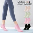 thumbnail image 6 of TELOLY 4 Pairs Pilates Grip Socks Yoga Socks Pilates Socks Short Socks Women Grip Socks Pilates Socks Ankle Socks, 6 of 6