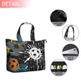 thumbnail image 3 of Multipurpose Travel Tote Bag with Basketball Soccer Designs Lightweight Weekender Bag with Multiple Pockets, Perfect for Team Training Weekend Getaways, 3 of 5