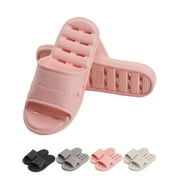 Gustave Shower Slippers for Women Men Non-Slip Quick Drying Slide Sandals Bathroom Comfort House Shoes with Drain Holes for Indoor Home Beach Pool