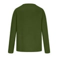 thumbnail image 6 of WREESH Men's Waffle Crew-Neck Pullover Long Sleeve Top with Button Pocket a Solid Print for Comfort and Warmth Olive Green, 6 of 6