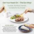 thumbnail image 3 of EcoPreps Premium Pre-Rolled Napkin and Bamboo Cutlery Set (30 Pack, 120 PCS) 100% Biodegradable, Eco-Friendly, Disposable Wrapped Cutlery - Includes Pre-Wrapped Bamboo F, 3 of 9
