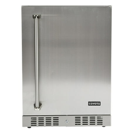 Coyote C1bir24r 24  Wide 5.5 Cu. Ft. Built-In Outdoor Compact Refrigerator - Stainless