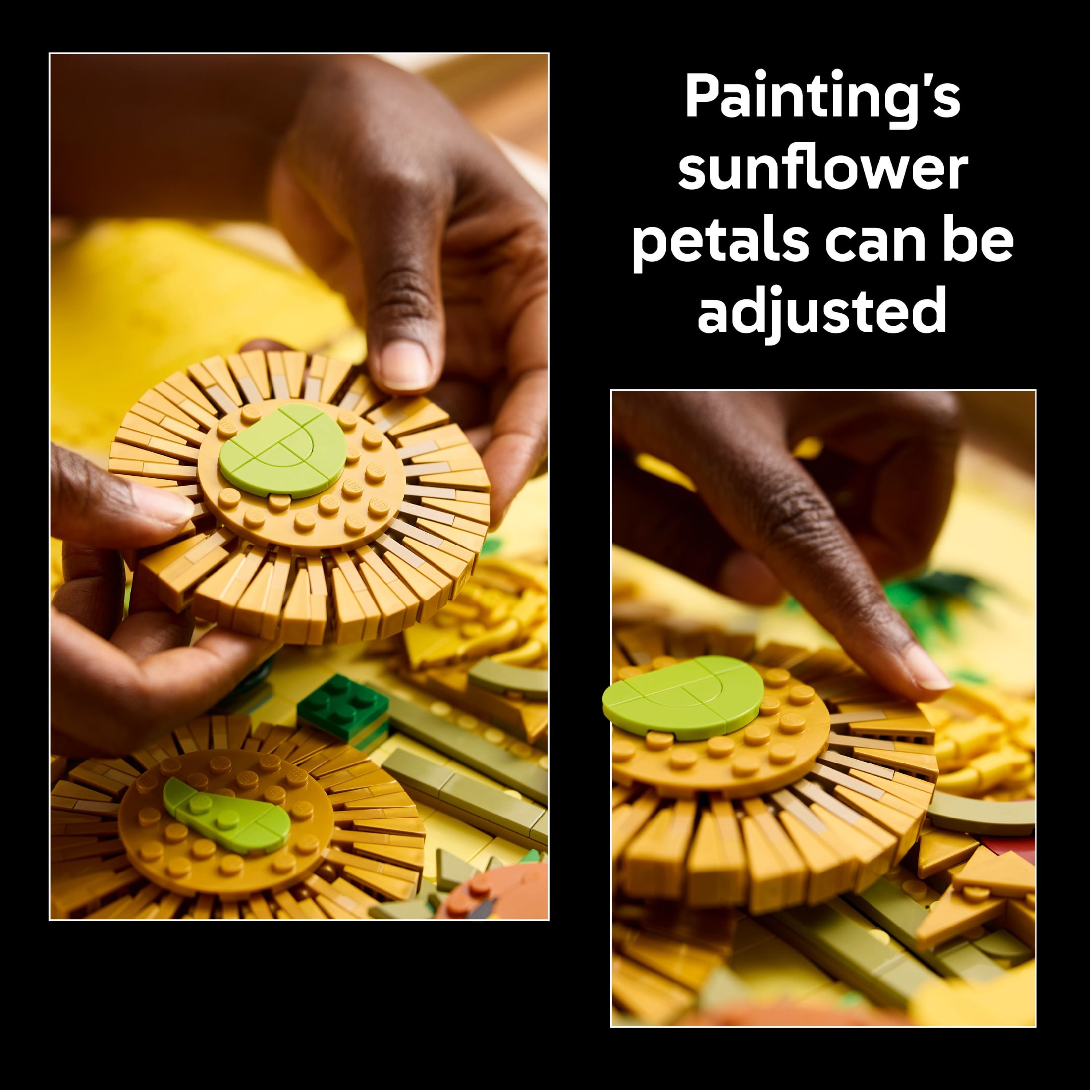 LEGO Art Vincent van Gogh Girasoles Set de Construcción para Adultos - Idea de Decoración para el Hogar - Pintura Construida con Bloques - Regalo de Cumpleaños - 31215 5
