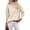 Beige, variant on Zeagoo Women' Turtleneck Sweater Fall Winter Chunky Knitted Pullover High Low Hem Trendy Basic Jumper Top