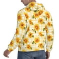 thumbnail image 6 of Balery Light Yellow Plaid Sunflower Pattern Mens Hoodie Kangaroo Pocket Hoodie Pullover Hooded Sweatshirt Ideal for Daily Wear Travel and Home-Medium, 6 of 7