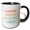 Black/White, variant on 3drose, Text of Summer Nights Bonfires and Beer, 15oz Two-tone Red Mug
