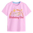 thumbnail image 4 of Povozer Birthday Girl Colorful Shirts for Baby and Toddler Girls Birthday Outfits(Pink,11-12Y), 4 of 4