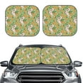 thumbnail image 2 of Xecao Snake And Floral for Foldable Car Sun Shades (2-Pack) offer sun protection with an easy-fold design for convenient windshield shading., 2 of 7