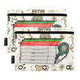 thumbnail image 2 of Lovely Bear and Simple Flowers 2 Pack Pencil Pouch for 3 Ring Binder Smooth Zipper Folders with Pockets Clear Window Pencil Case, 2 of 6