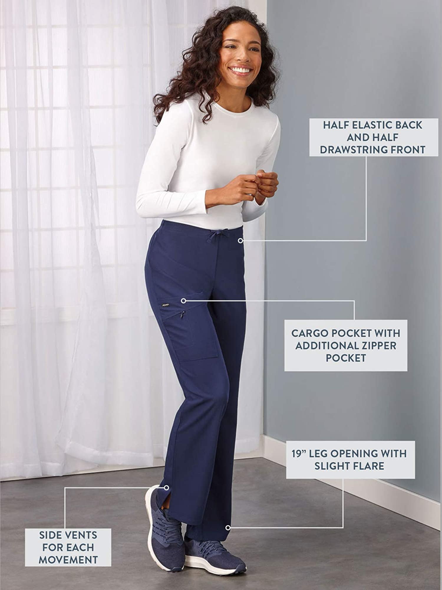 Jockey Womens Favorite Fit Scrub Pant 