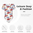 thumbnail image 6 of Naloa Cartoon Helicopter Women's Short-Sleeved Onesie, One-Piece Swimsuit for Parties, dates, clubs - Medium, 6 of 9