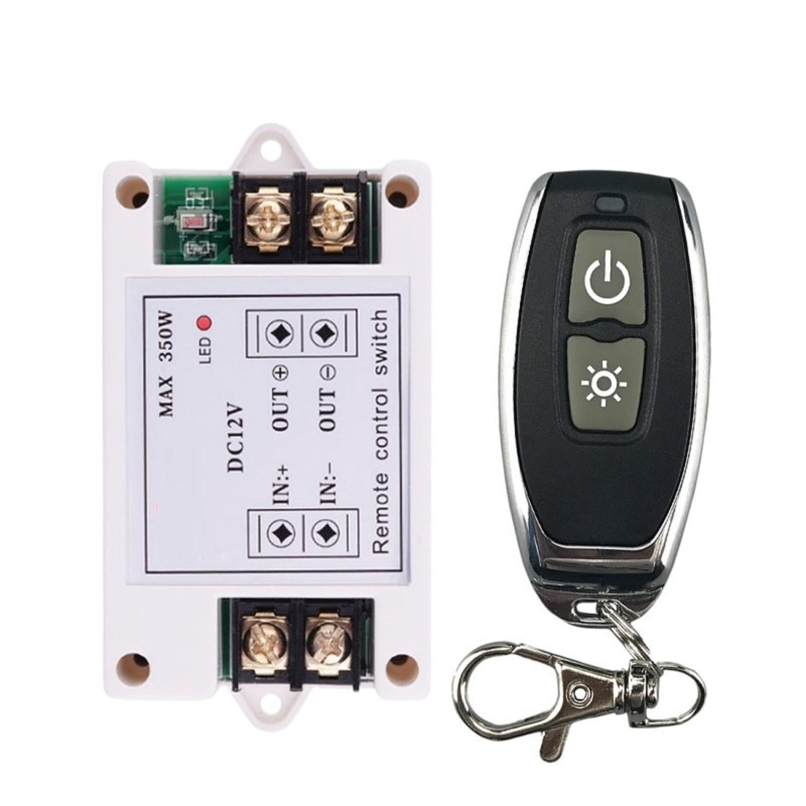 DC12V Wireless Relay Switch 40A, Long-range Remote Control for Industrial Equipment and Home Appliances