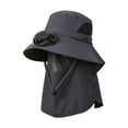 thumbnail image 1 of BELOVING Outdoor Hat with Fan Breathable with Face Neck Cover Flap Sun Protection Hat Dark Gray, 1 of 9
