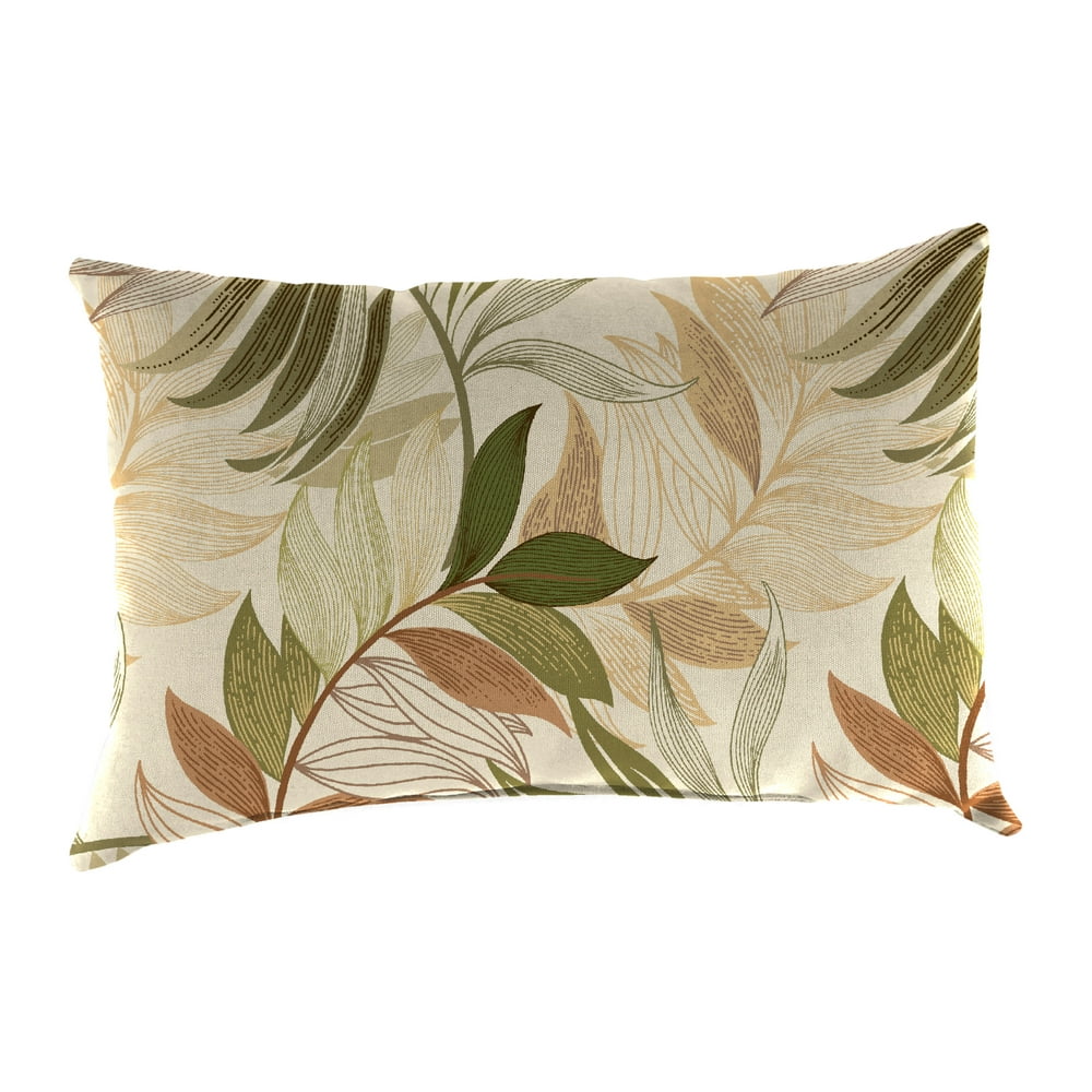 Jordan Manufacturing Oasis Outdoor Toss Pillow, Nutmeg, 12"L x 18"W