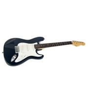 Zenison Electric 6 String Black Guitar Combo Starter Set Solid Wood Body Case