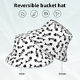 thumbnail image 3 of Kll Fish Bone Bucket Hat for Women Men Packable Travel Beach Sun Hat Outdoor Rave Accessories Reflective Fisherman Cap, 3 of 6