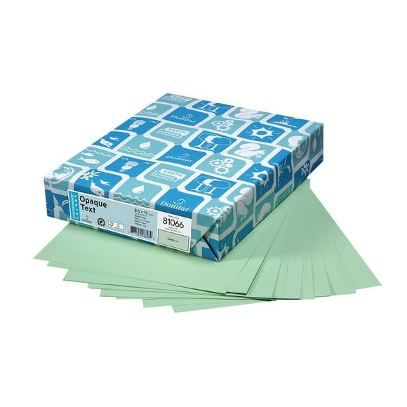 Domtar 81066 Papier de Couleur à Usage Multiple 8-1/2 x 11 Vert (Pack de 500)