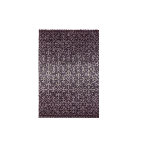 Lavender Gray Area Throw Rug, Eggplant Color Throw Rugs