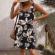thumbnail image 5 of Vestido de Verano para Mujeres sin Mangas Cuello en V con Impresión de Bolsillo, Vestido Casual para Uso Diario Y de Fiesta, 5 of 5