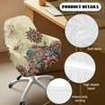 thumbnail image 5 of Xixirimido Vintage Boho Mandala Dragonfly Pattern Swivel Accent Dining Chair Cover Stretch Mid Back Accent Office Desk Chair Slipcover Soft Arm Chair Protector for Home Office, 5 of 7