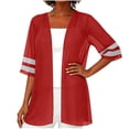 thumbnail image 3 of Posijego Womens Chiffon Cardigans Lightweight Short Sleeve Open Front Casual Summer Beach Cardigans Jackets for Women, 3 of 7