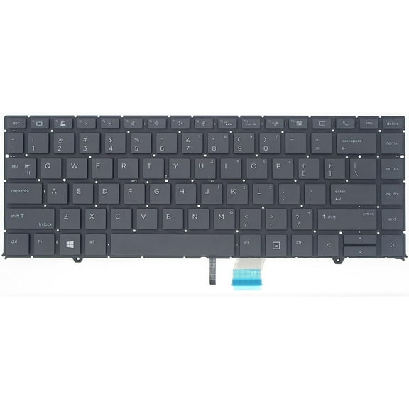 New US Black English Backlit Backlight Laptop Keyboard (Without palmrest) for HP ZBook Studio x360 G5 Convertible Workstation