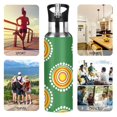 thumbnail image 4 of ALAZA Circle with Dots Water Bottle Insulated Flask Stainless Steel Straw Lid 20 oz, 4 of 6