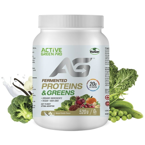 Active Green Pro® - Fermented Protein & Greens Powder - Vanilla Flavour - 520g