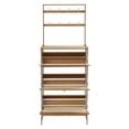 thumbnail image 3 of Shoe Storage Cabinet, Flip Door Shoe Cabinet, Shoes Organizer (Tawny) 70*24*186cm, 3 of 17