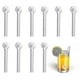 thumbnail image 1 of 10 Pcs Glass Pyrex Drinking Straws Pack Round Head Design Reusable Ecofriendly -ys., 1 of 4