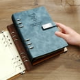 thumbnail image 6 of Nkmbld Notebook for Working Binder Detachable Notebook Large Capacity Loose-Leaf Book A5 Refillable Notebook for Work, Travel and Notes, Blue, 6 of 9