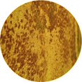 thumbnail image 1 of Ahgly Company Machine Washable Indoor Round Transitional Mahogany Brown Area Rugs, 5' Round, 1 of 7